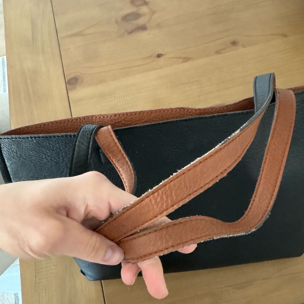 Black and Brown Tote Bag